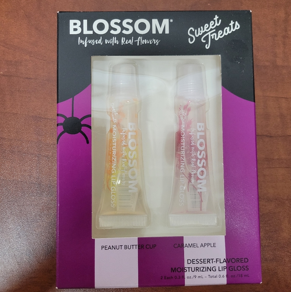 Blossom Dessert-Flavored Lip Gloss Set NIB